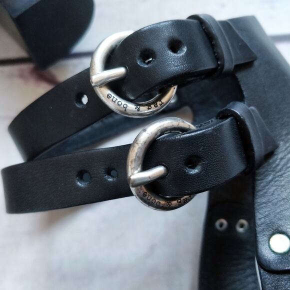RAG & BONE Tulsa Black Peep Toe Strap Sandals 40 - Picture 3 of 8
